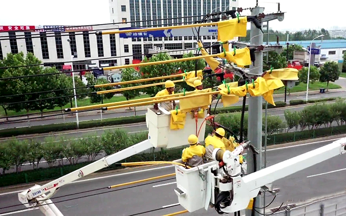 助力電力桿線“搬家”，為新橋機場建設項目零感知“讓道”