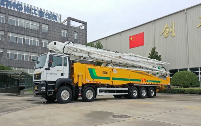 bauma CHINA丨精彩持續 全球五橋最大全法規徐工75米泵車首臺下線